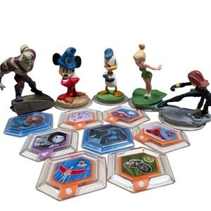 Disney Infinity Figure & Power Disc Lot Of 13 Sorcerer Mickey‎ Donald Thrax